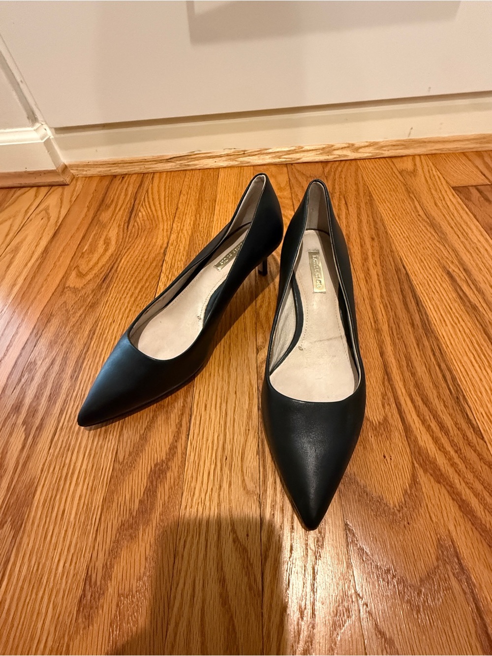 Louise et cie Black Pointed-Toe Women’s Pumps